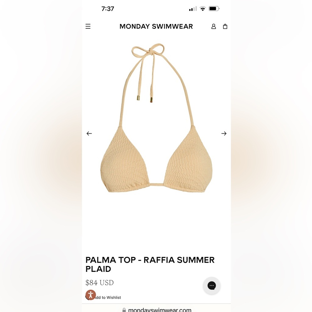 Monday bikini top